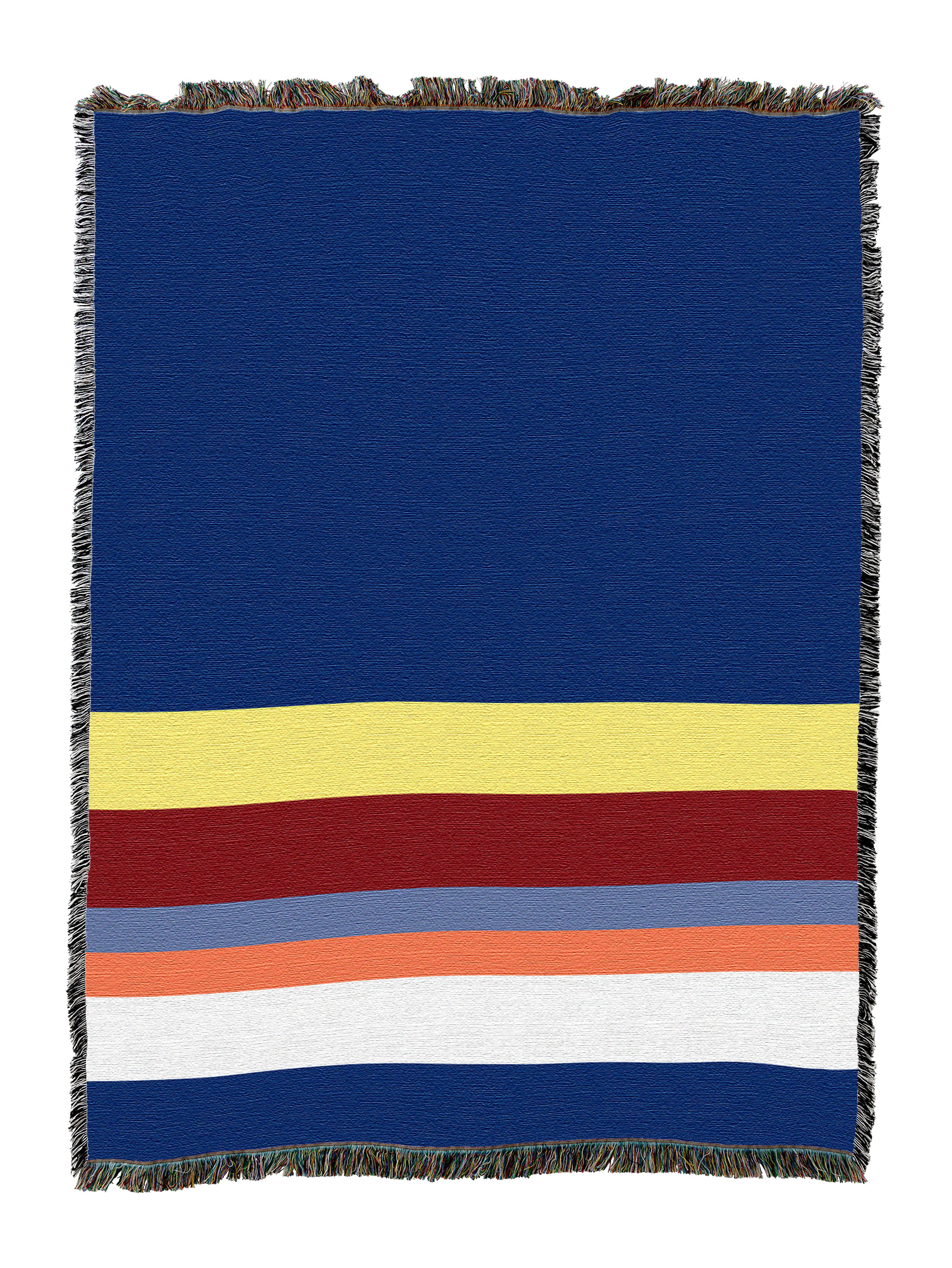 Blue Primary Stripes Blanket