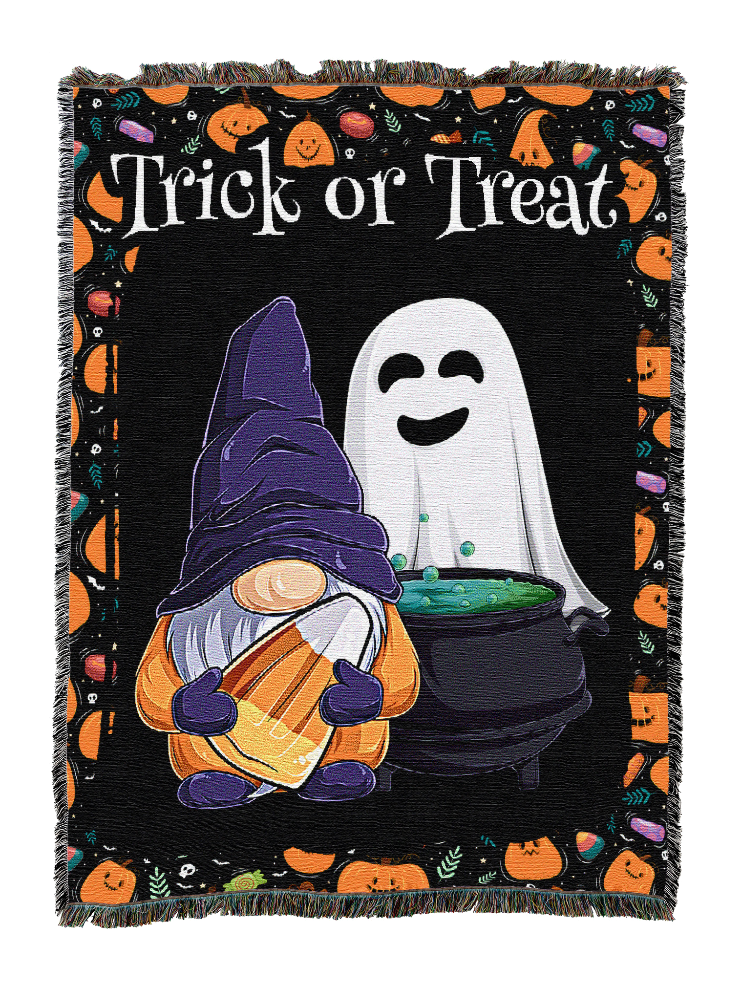 Trick Or Treat Gnome Blanket