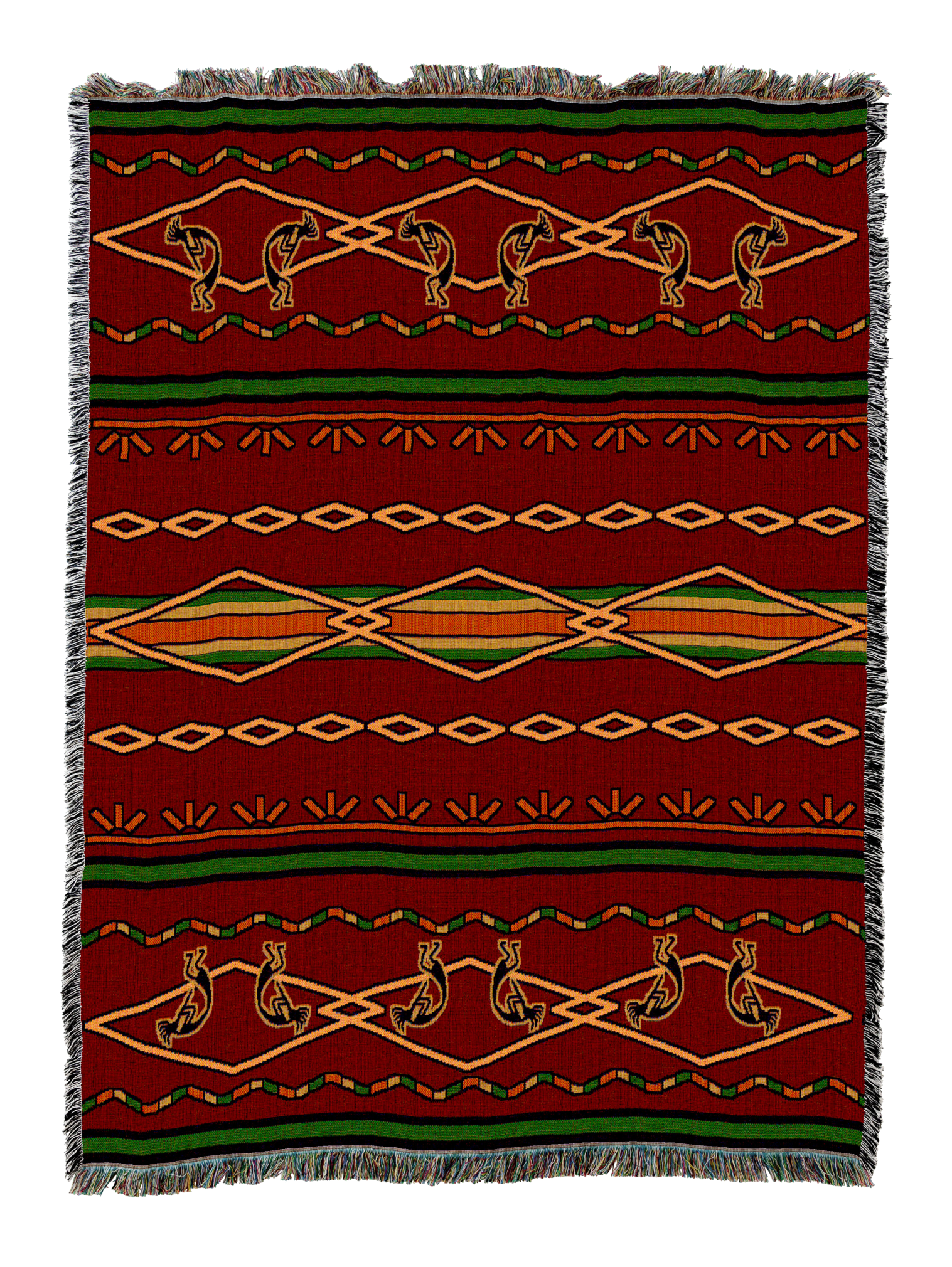 Southwest Russet And Green Blanket