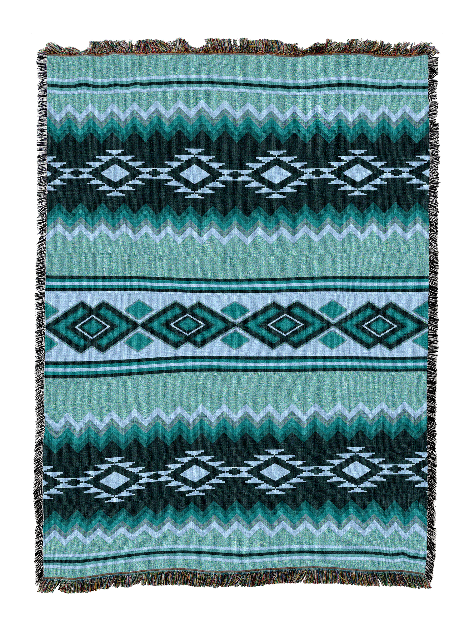 Turquoise Chevron Blanket