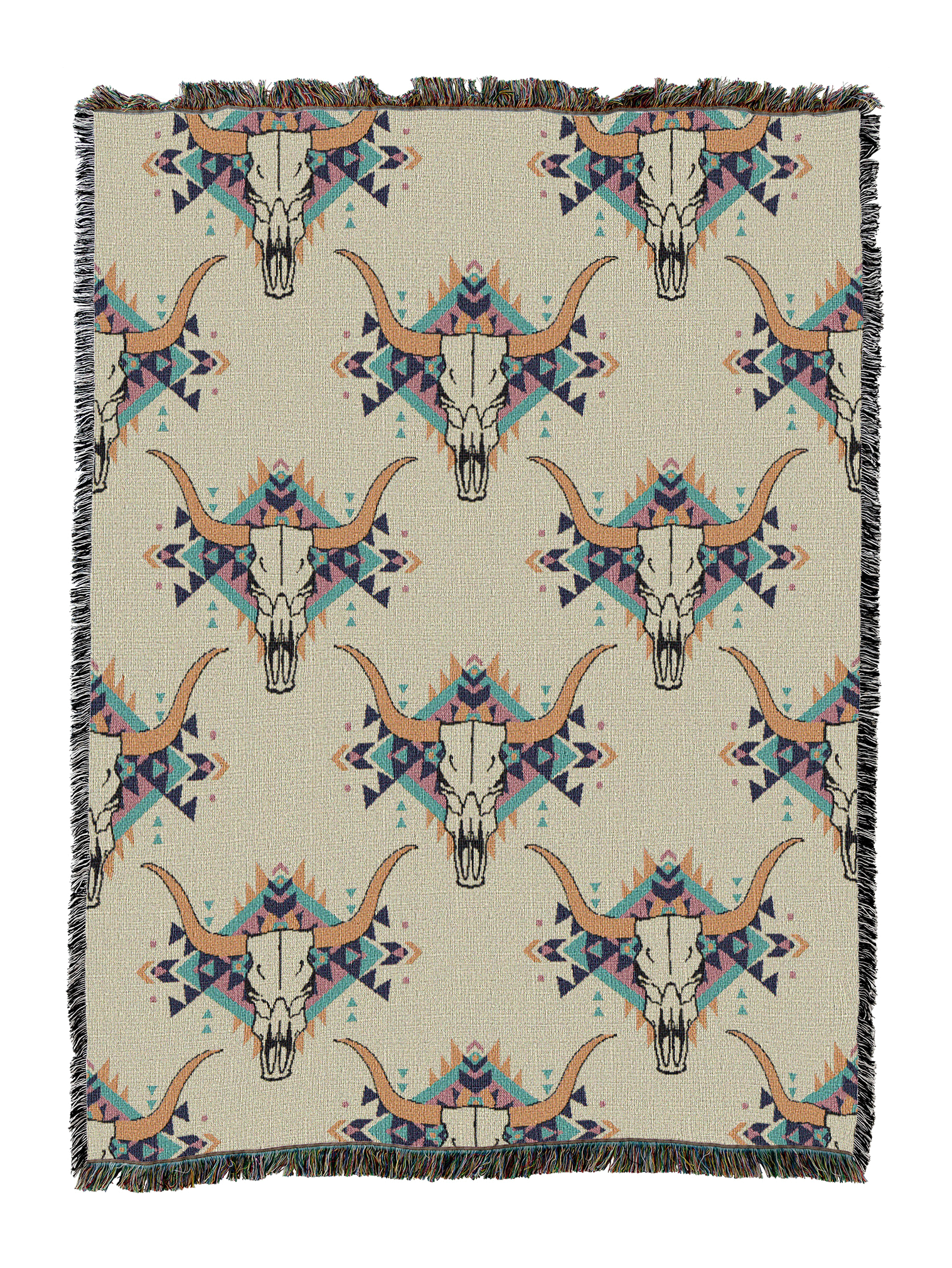 Western Skulls Blanket