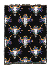 Western Skulls Blanket