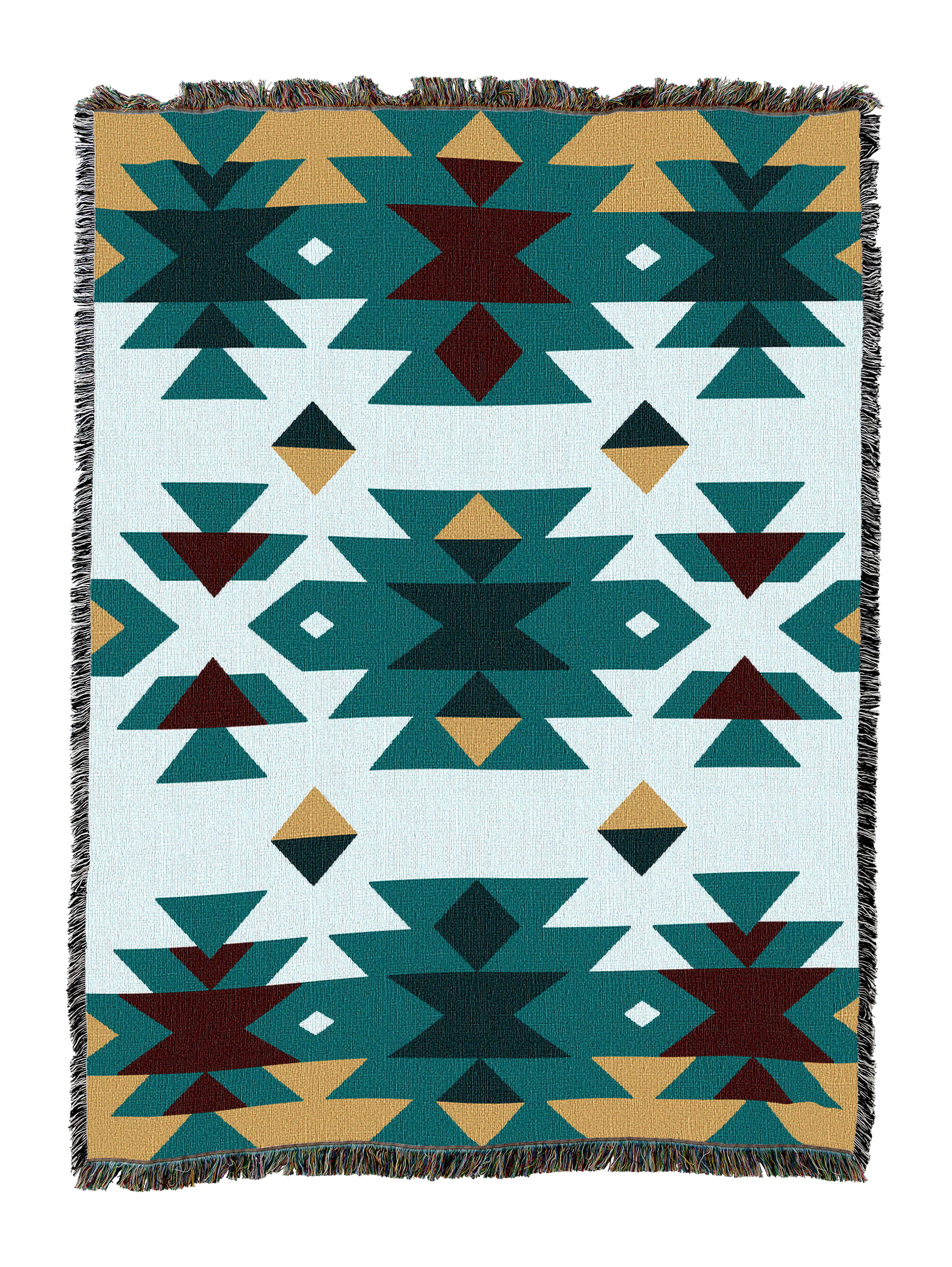 Desert Diamonds Red Blanket