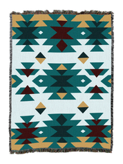 Desert Diamonds Red Blanket