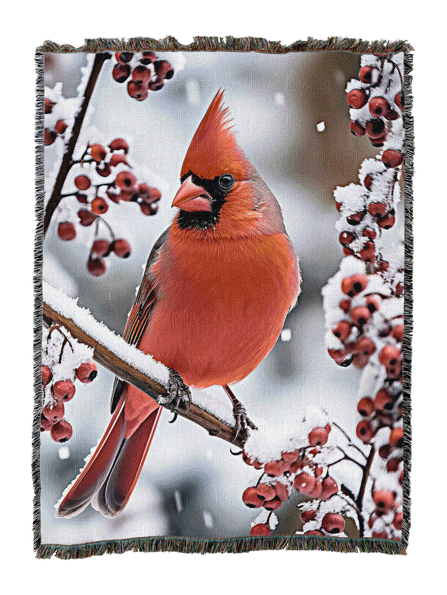 Winter Cardinal 3 Blanket