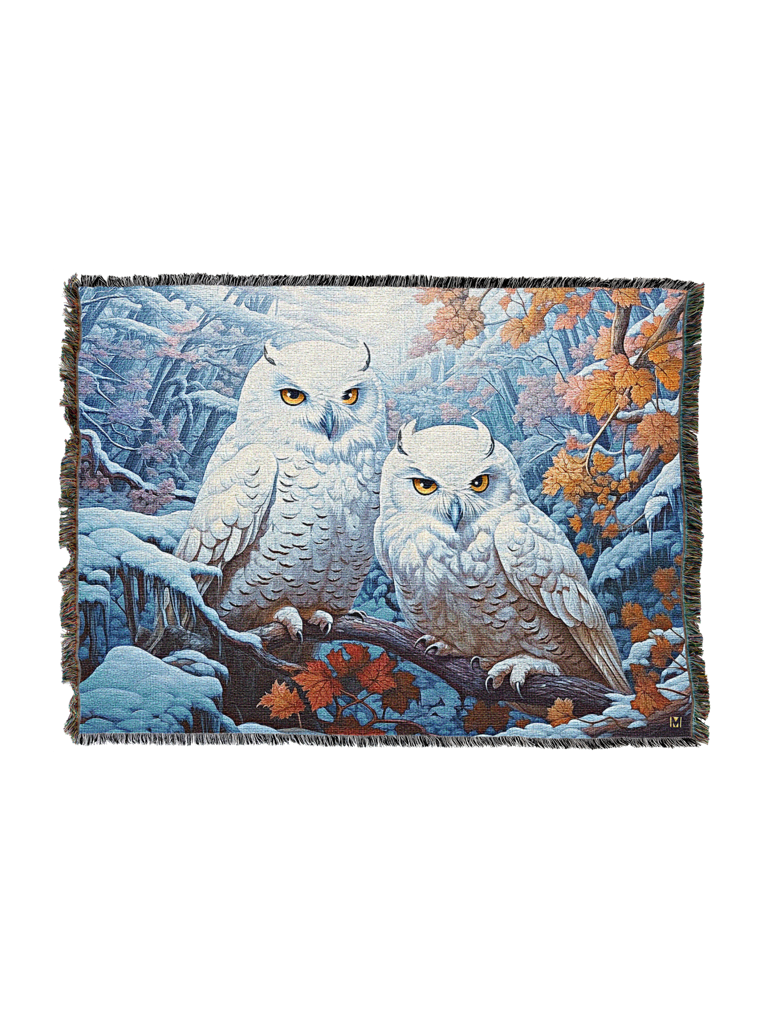 Snowy Owl Winter Blanket
