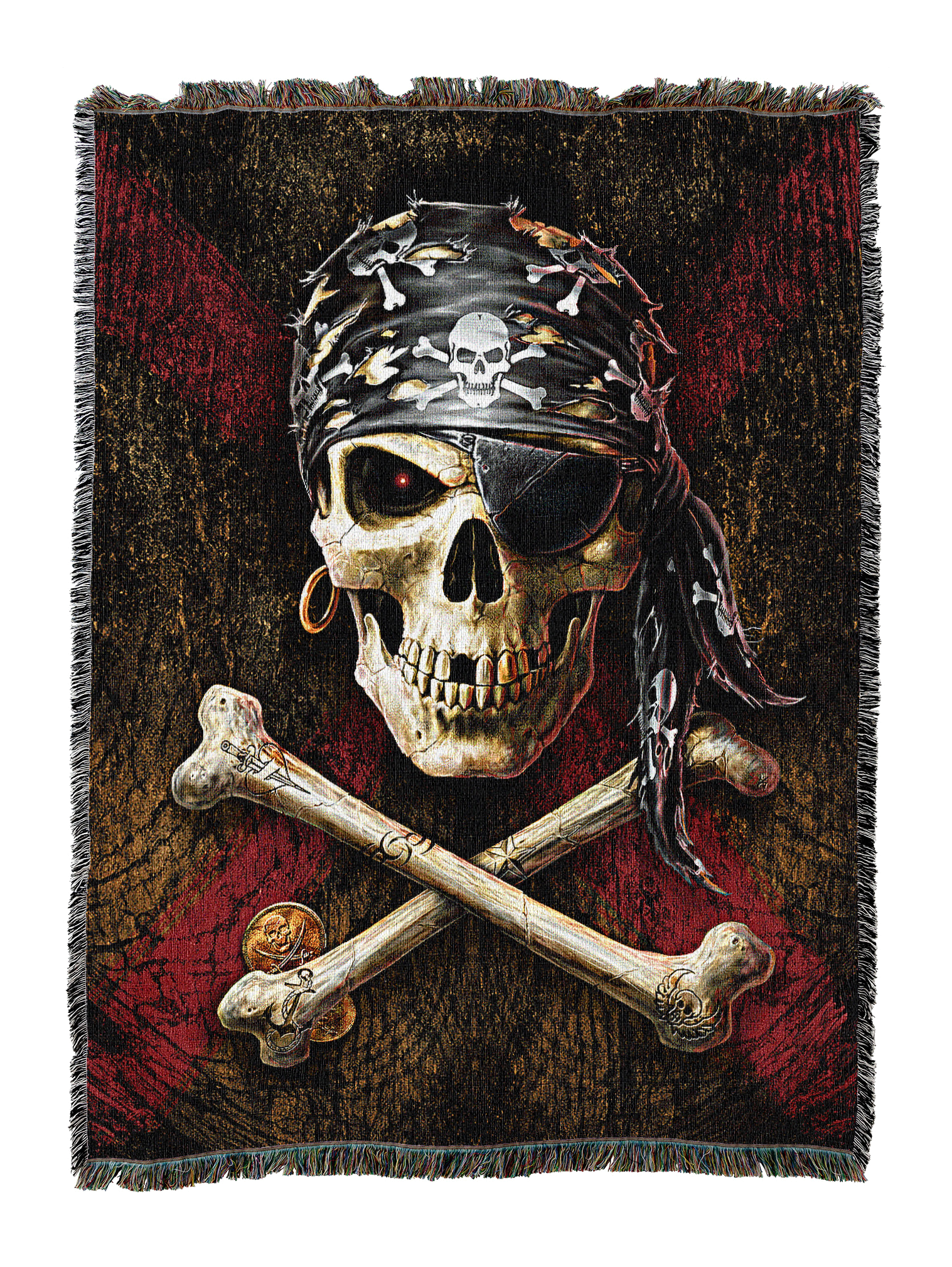 Pirate Skull Blanket