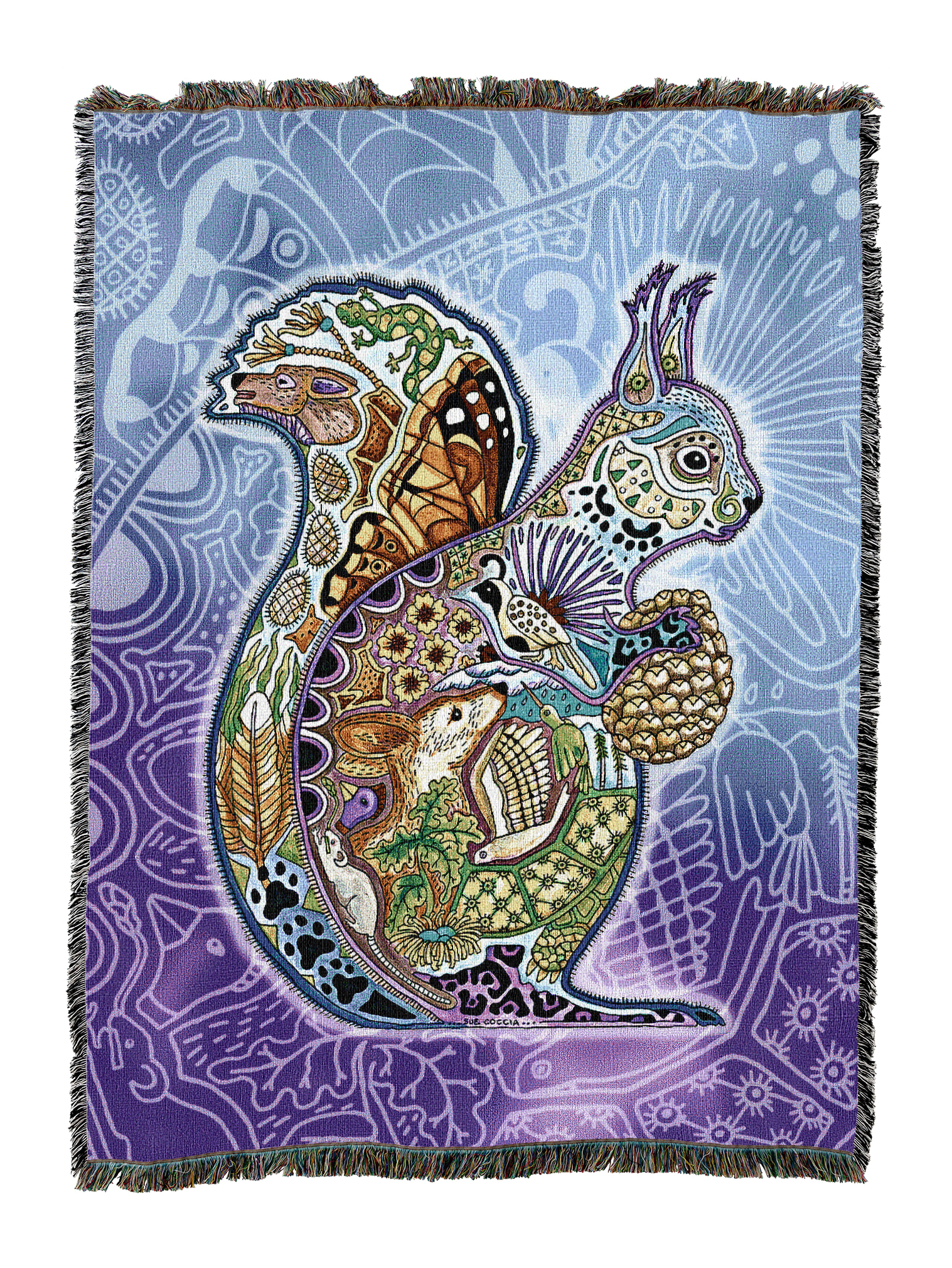 Squirrel Totem Blanket