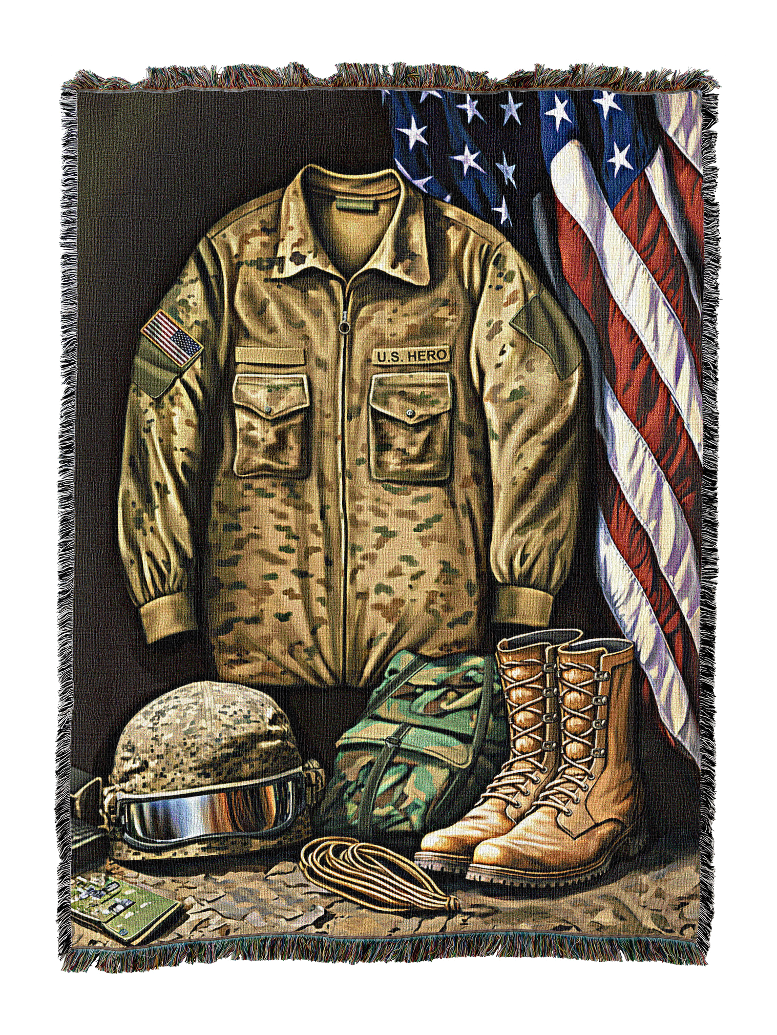 Us Hero Military Blanket