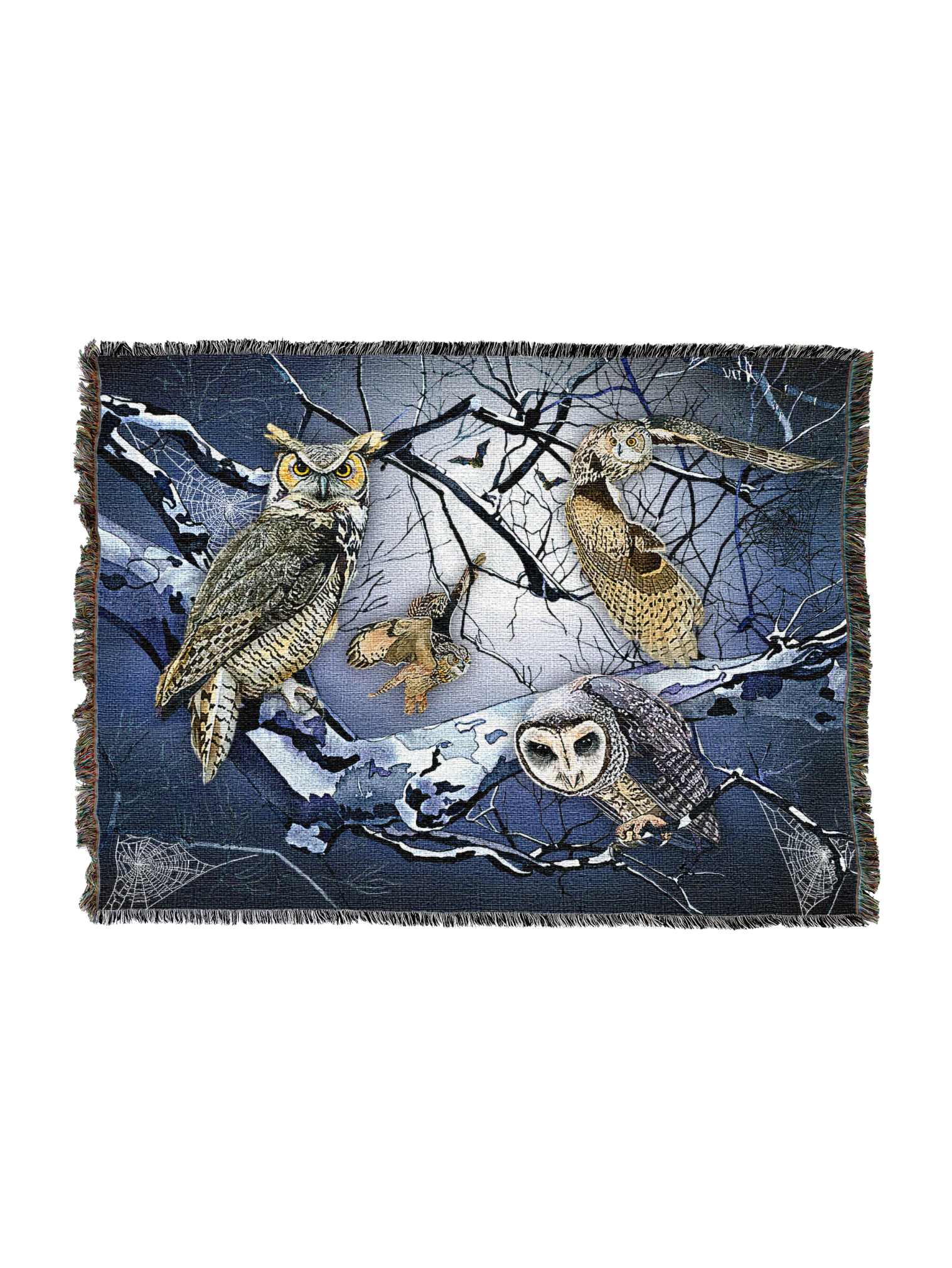 Owls Horiz Blanket