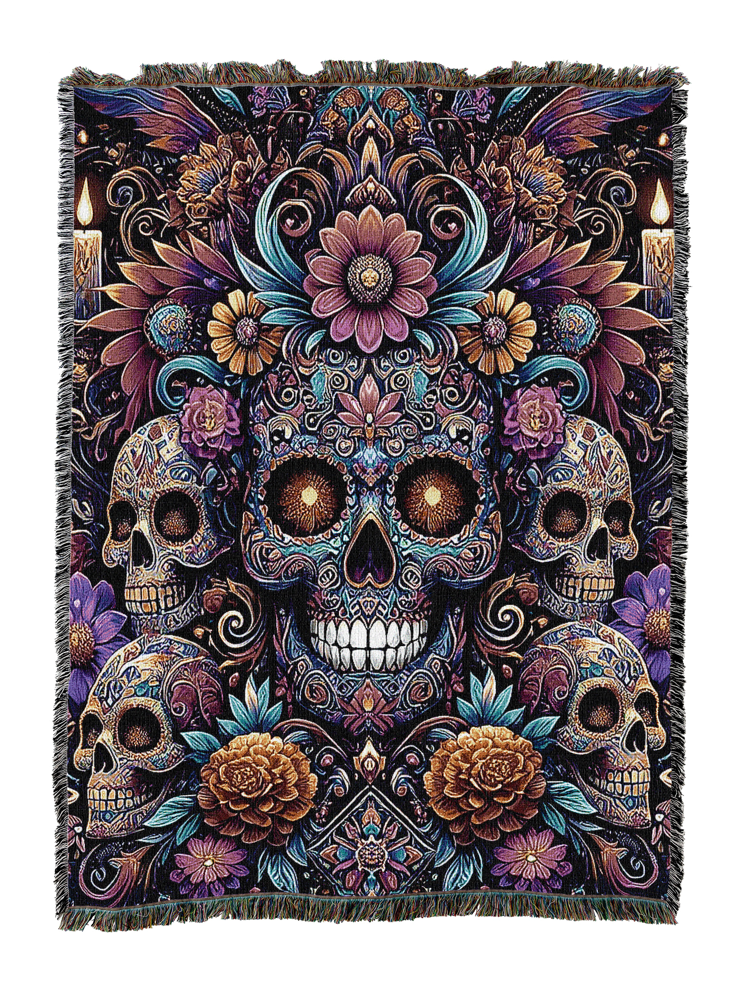 Day Of The Dead Blanket