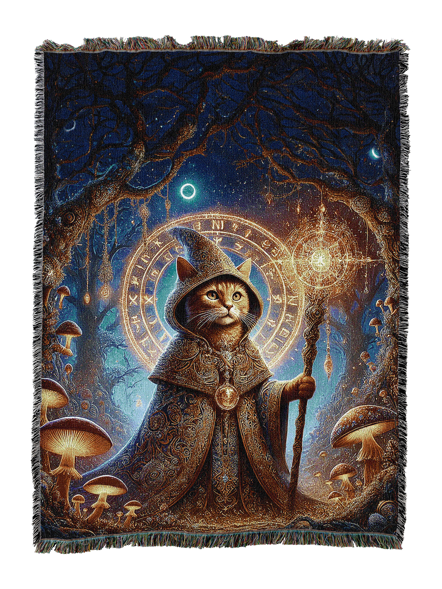 Cat Wizard Blanket