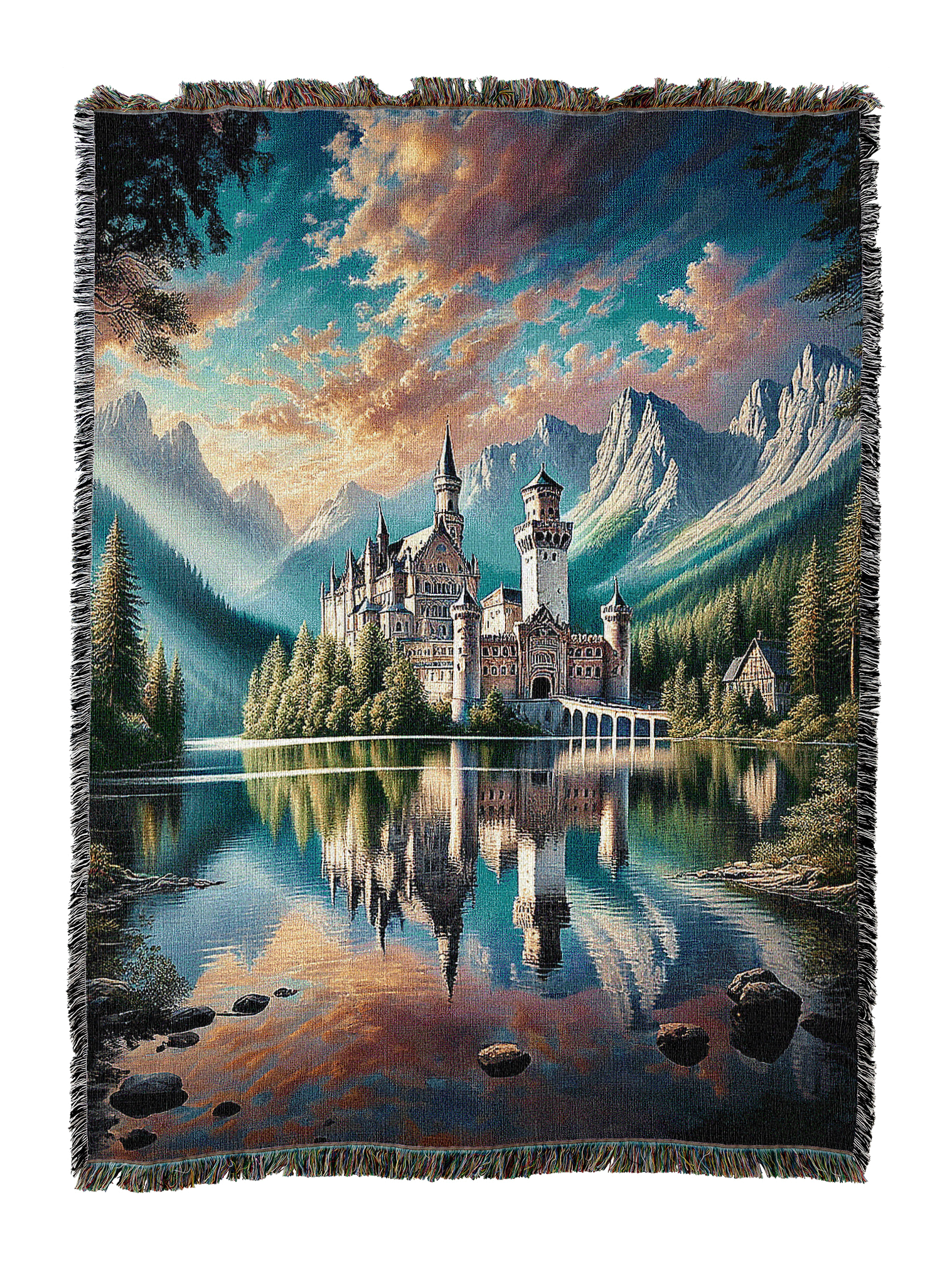 Castle On The Lake Blanket