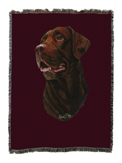 Labrador Retriever Chocolate Blanket