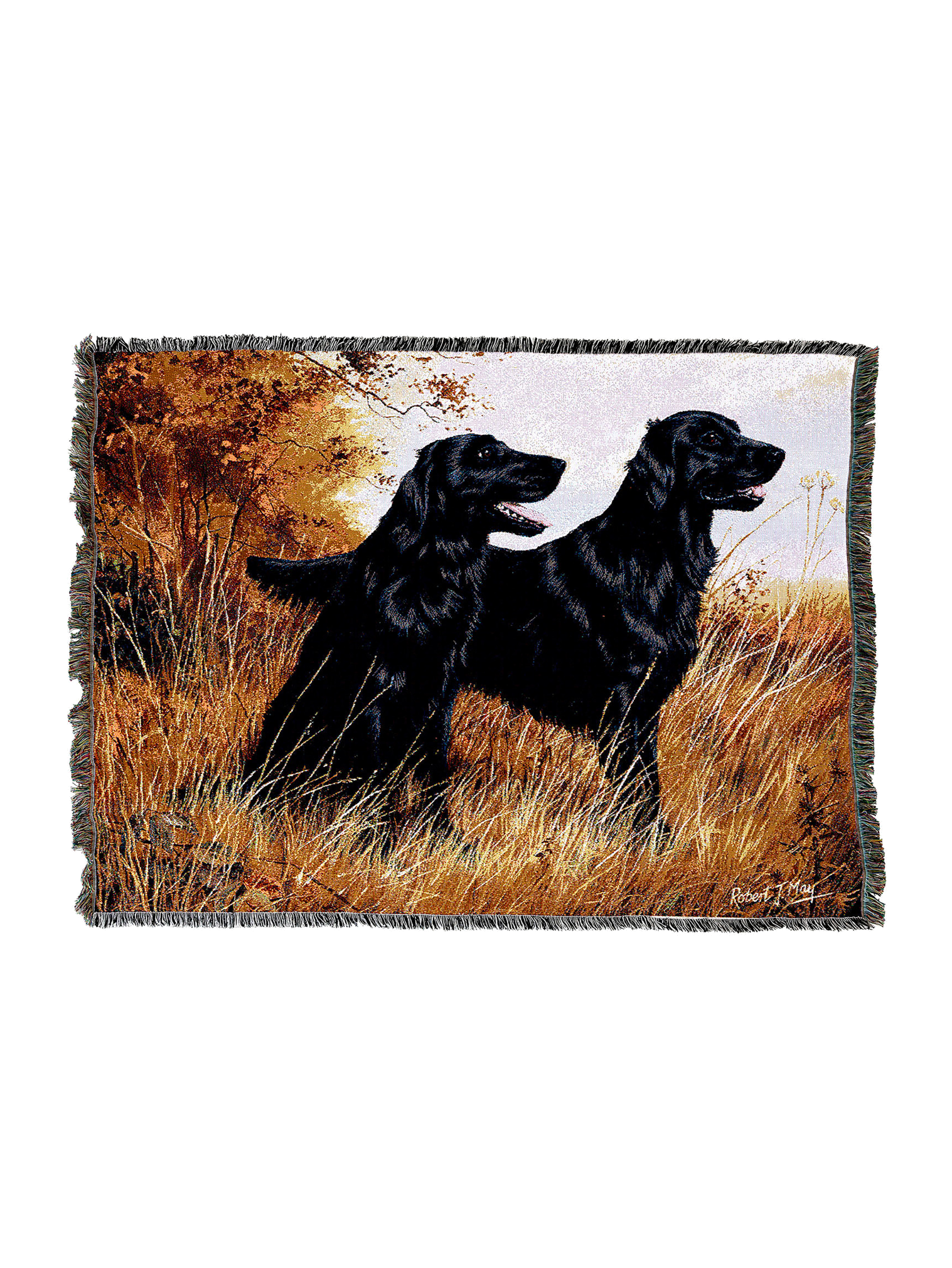 Flat-Coated Retriever Blanket