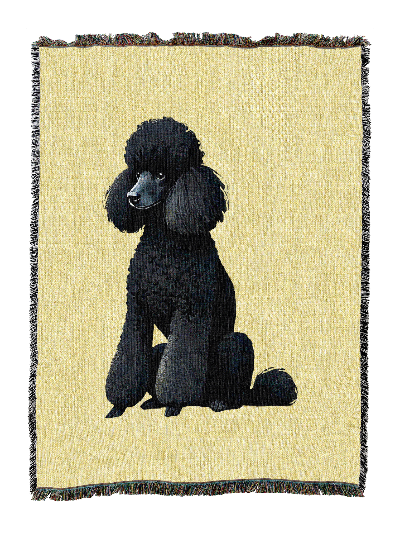 Black Poodle Blanket