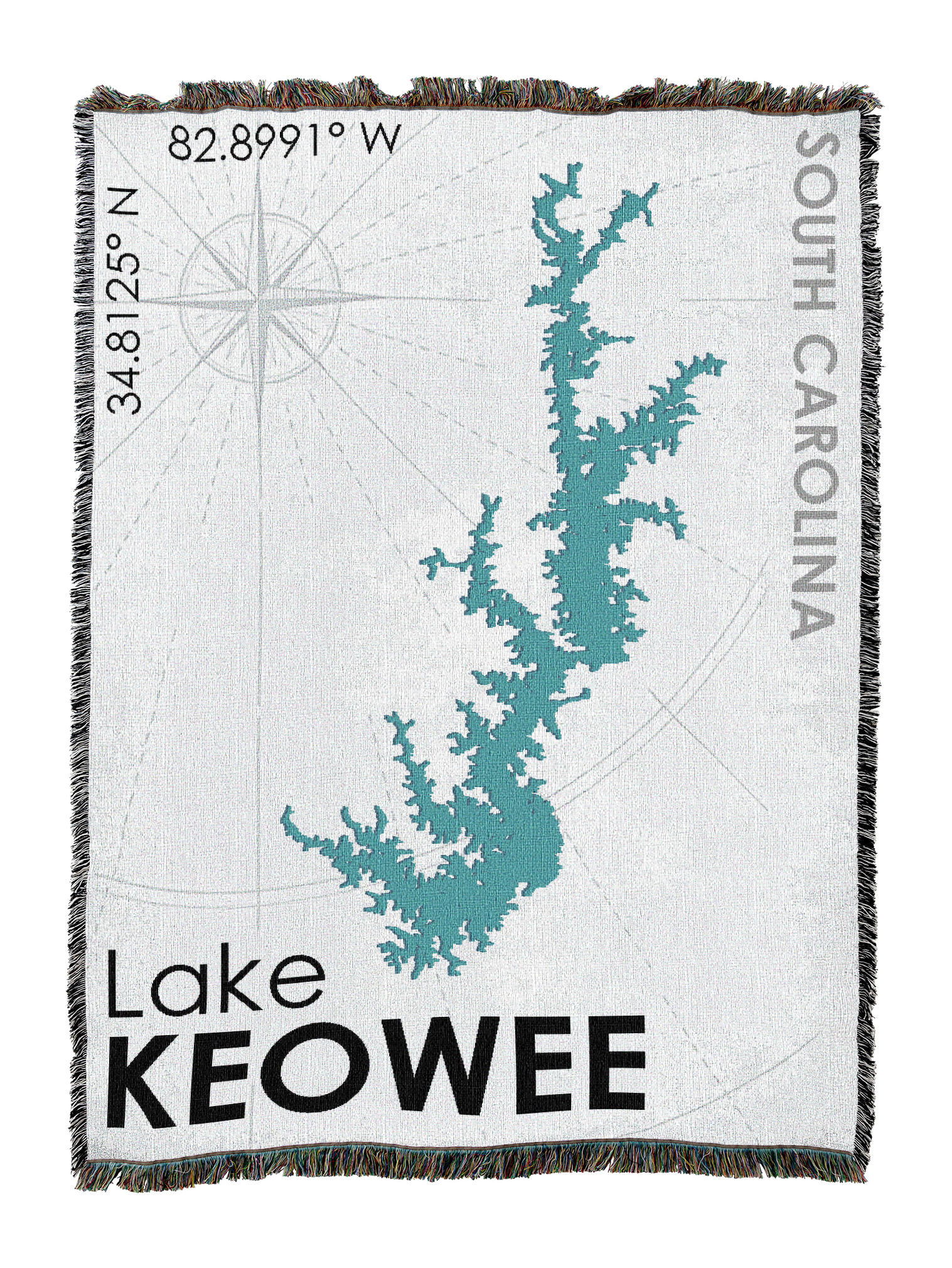 Lake Keowee SC Blanket