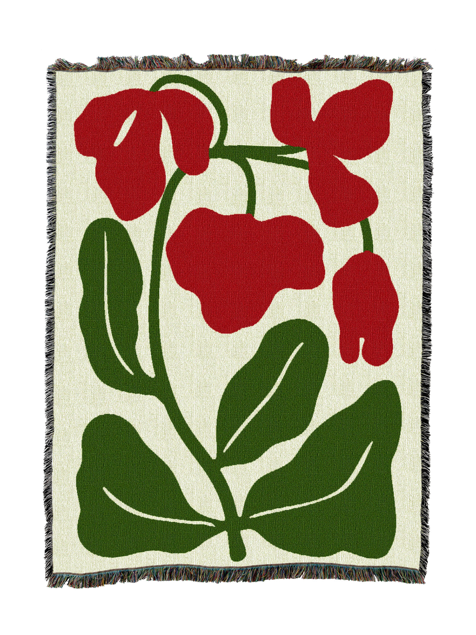 Red Flowers Blanket