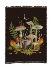 Autumn Mushrooms Blanket