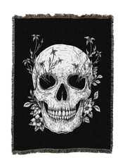 Floral Skull Blanket