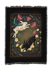 Yin Yang Rabbit Blanket