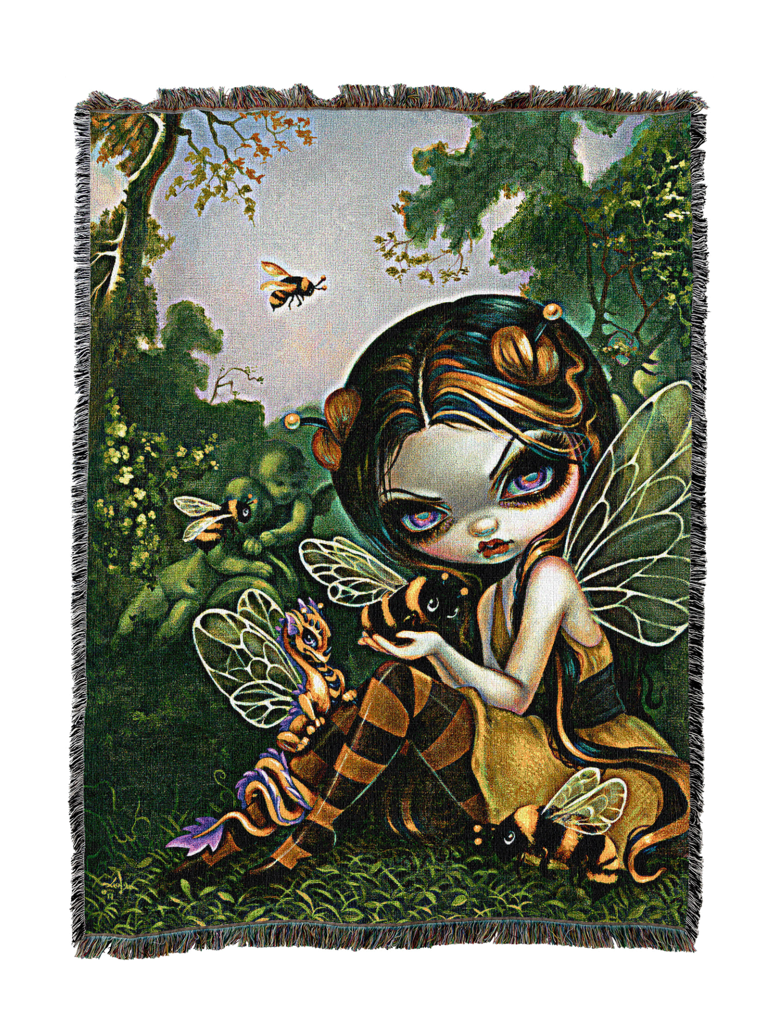 Bumble Bee Dragonling Blanket