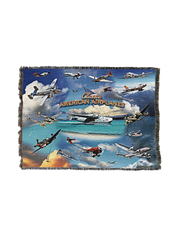 Classic Airplane Collage Blanket