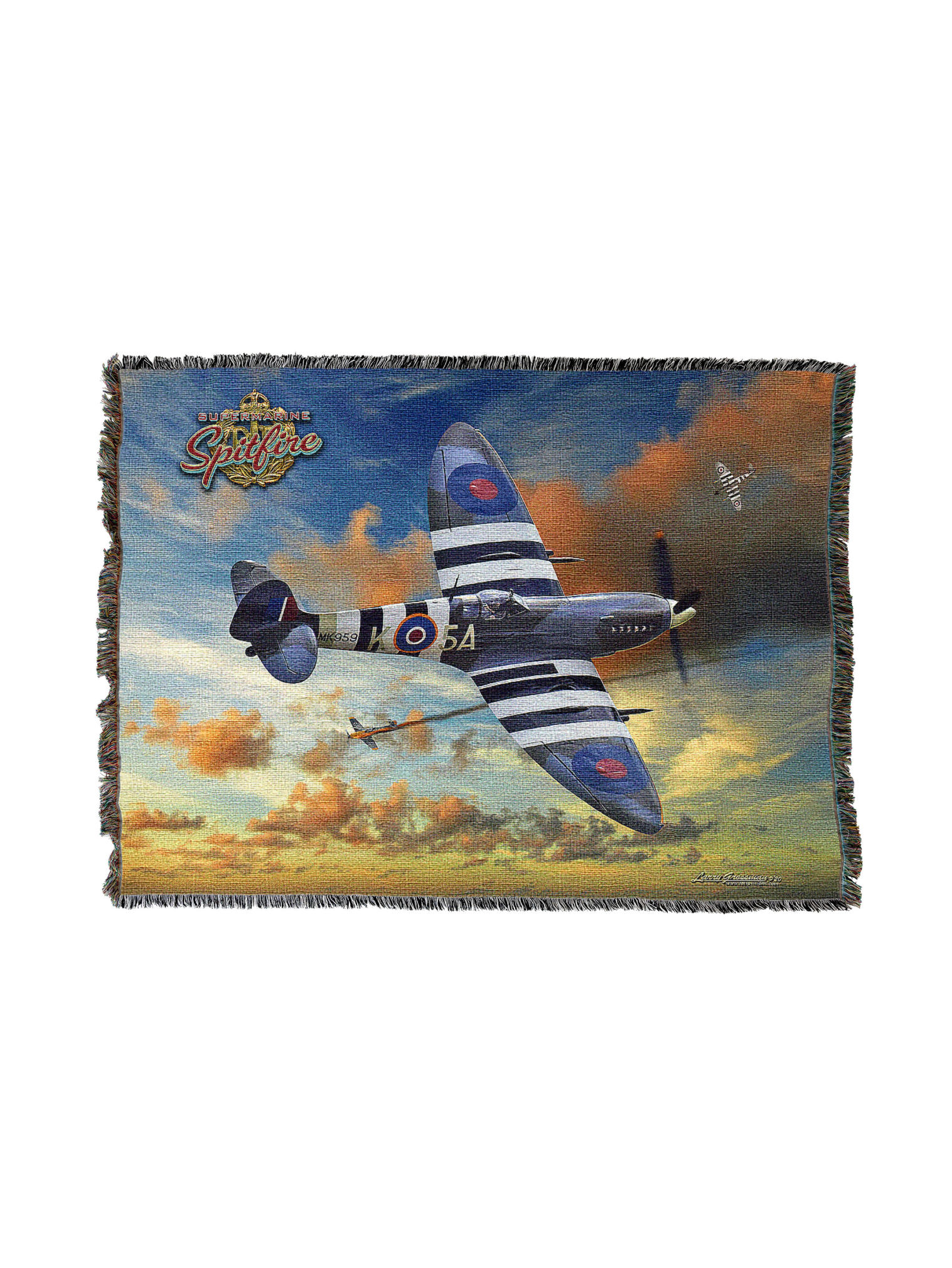Spitfire Dog Fight Blanket