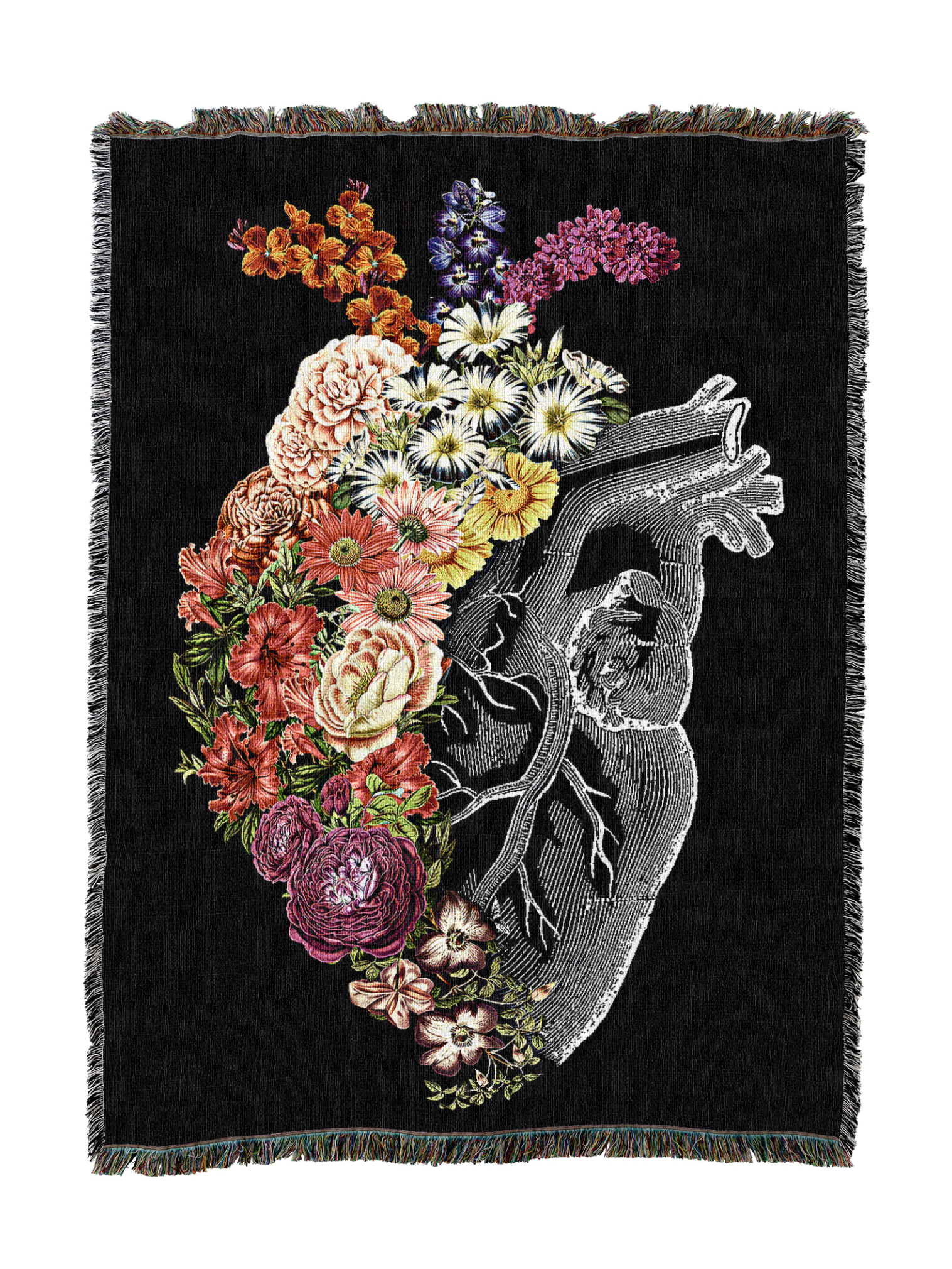 Flower Heart Spring Blanket