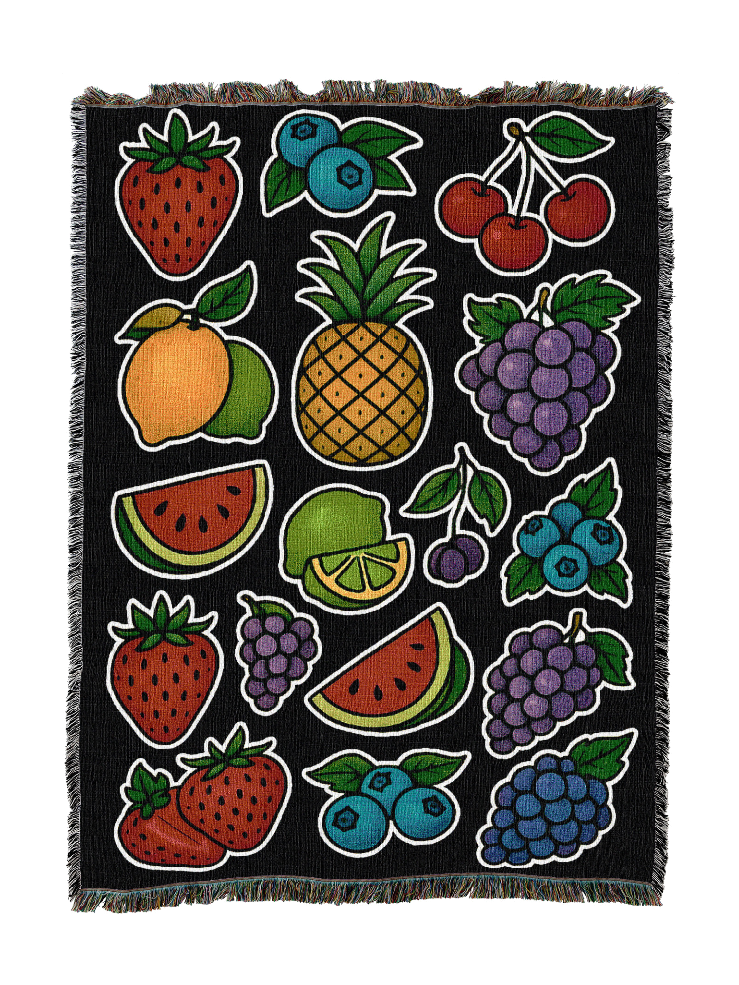 Fruit Tattoo Flash Blanket
