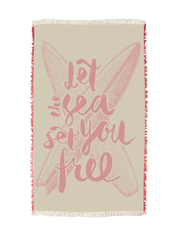 Free Sea In Pink Small Towel