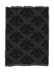 Damask Skull Blanket