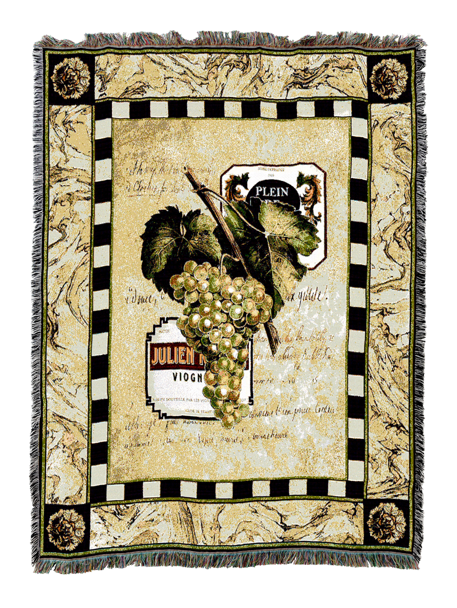 Grapes And Label I Blanket
