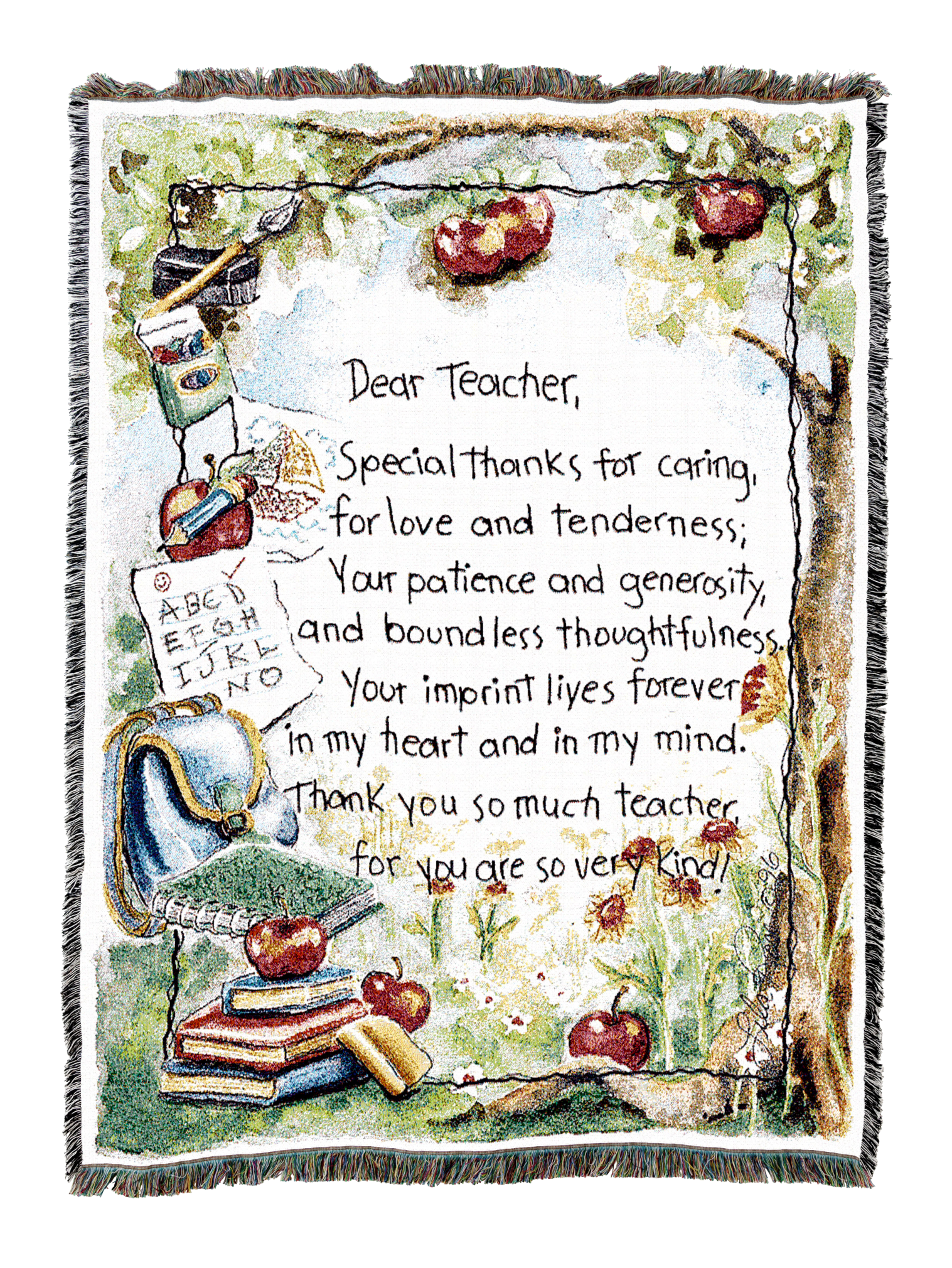 Dear Teacher Blanket