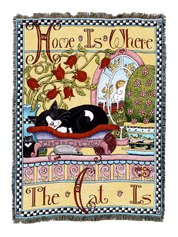 Home Is Where The Cat Is Blanket