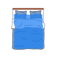 Large Throw Coverage Bed