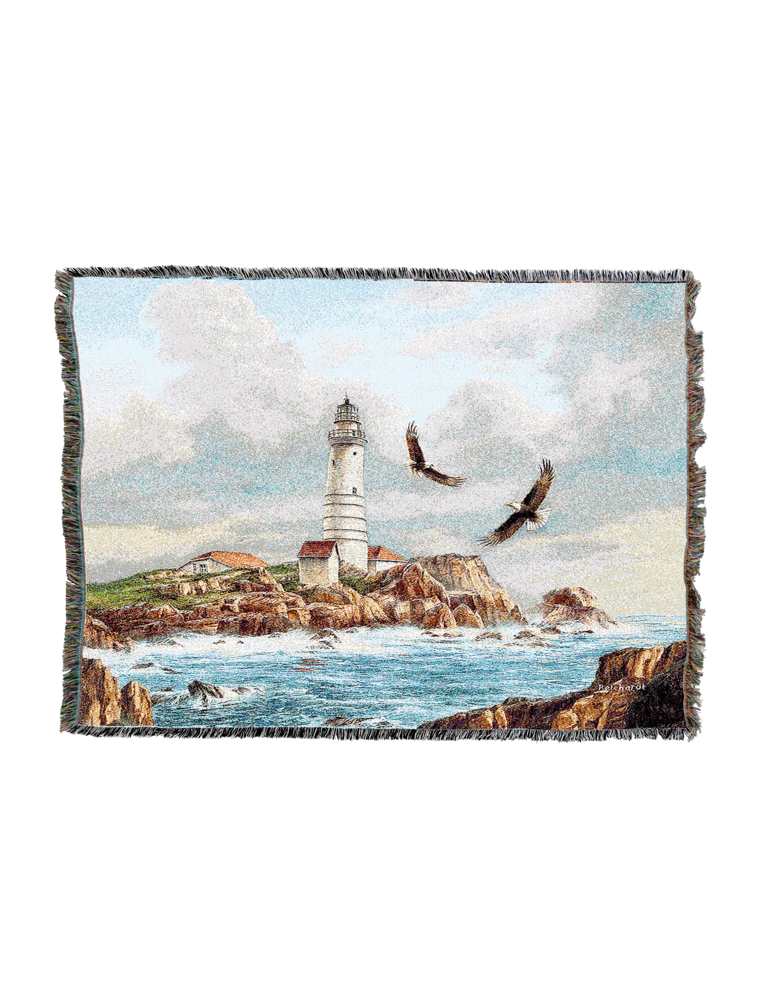 Boston Lighthouse Blanket XL