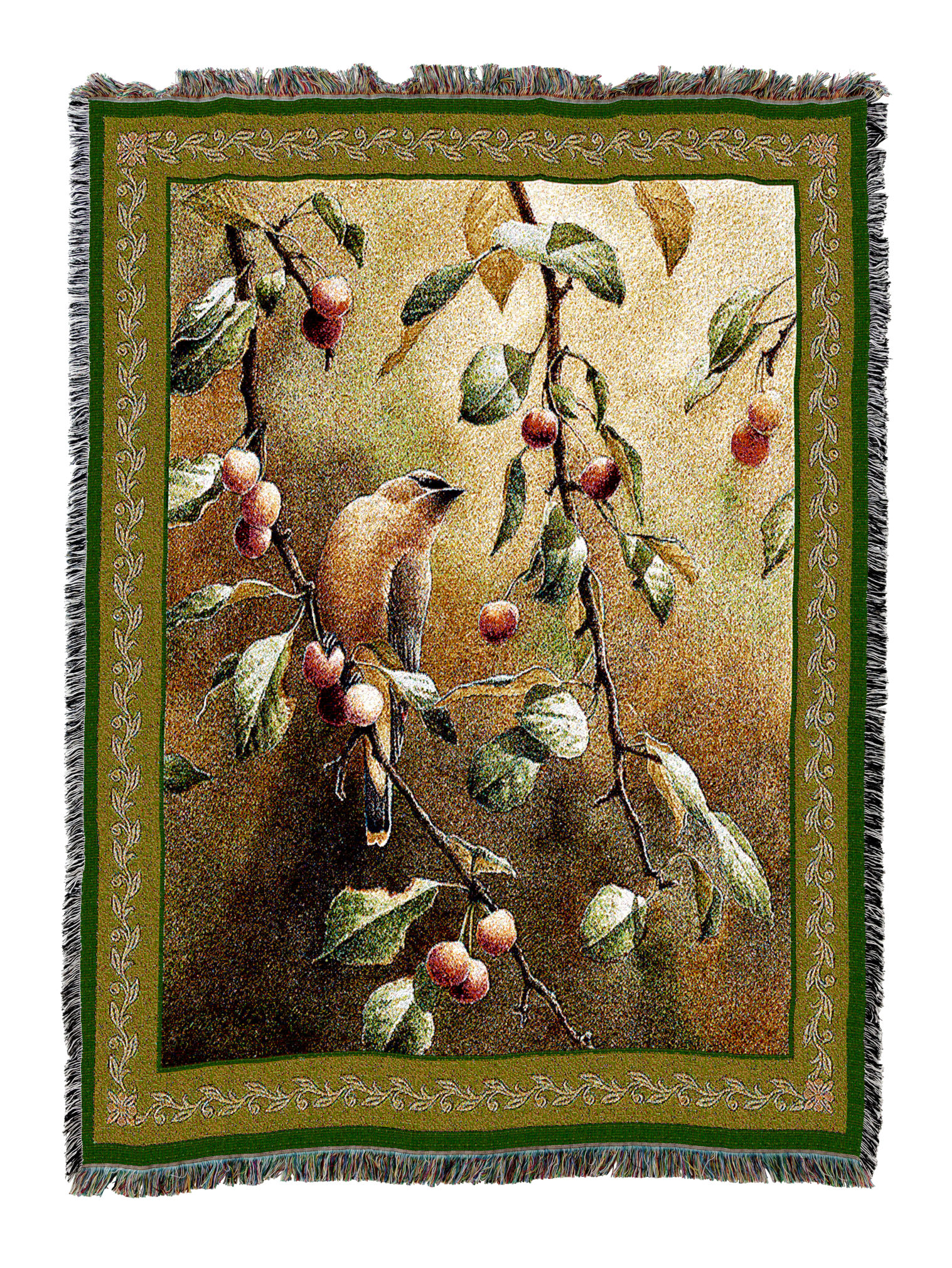 Cherry Chase Tapestry Blanket