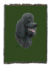 Poodle Black Blanket