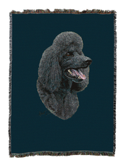 Poodle Black Blanket