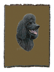 Poodle Black Blanket