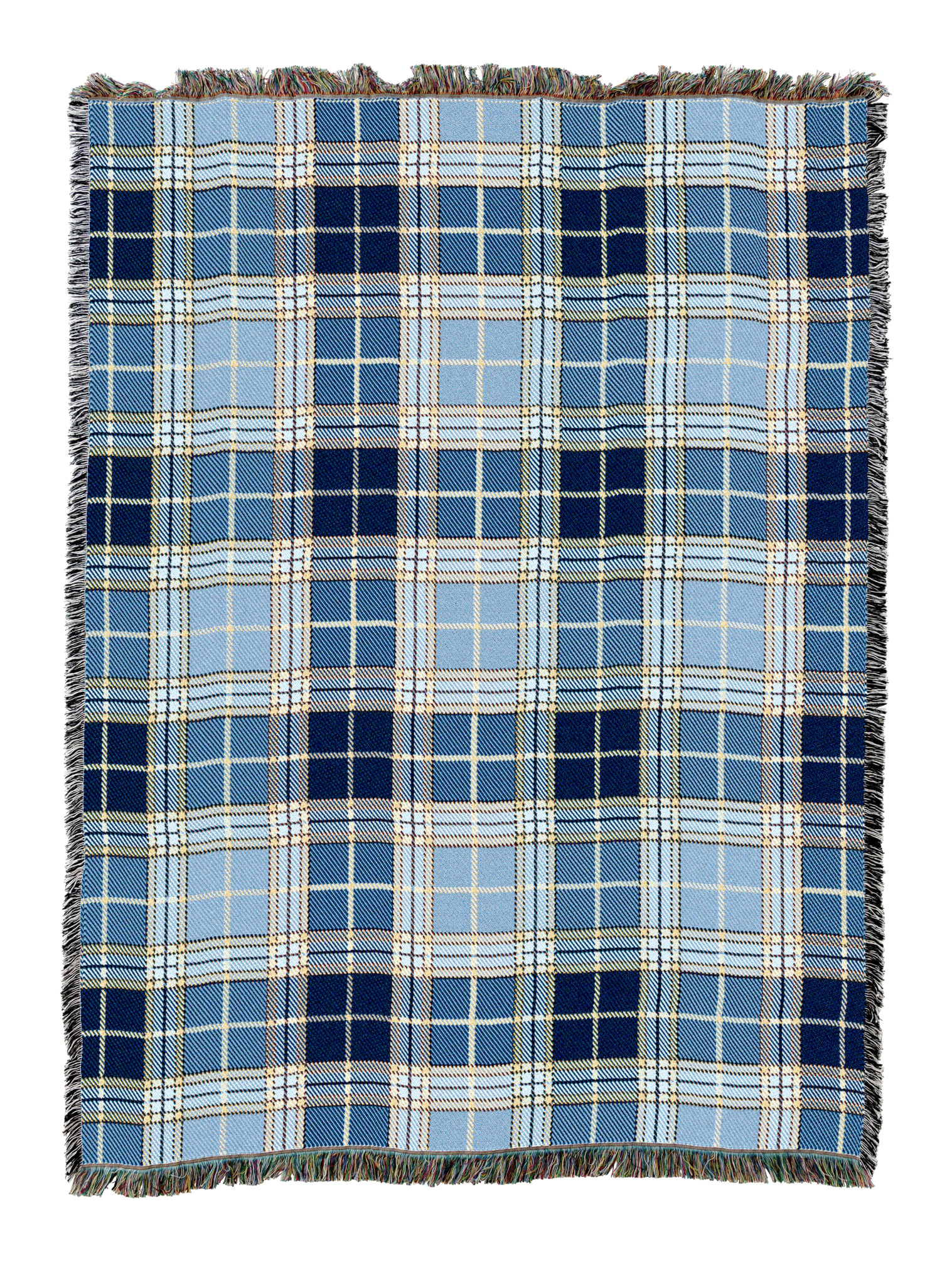 Blue Bell Plaid Tartan Blanket