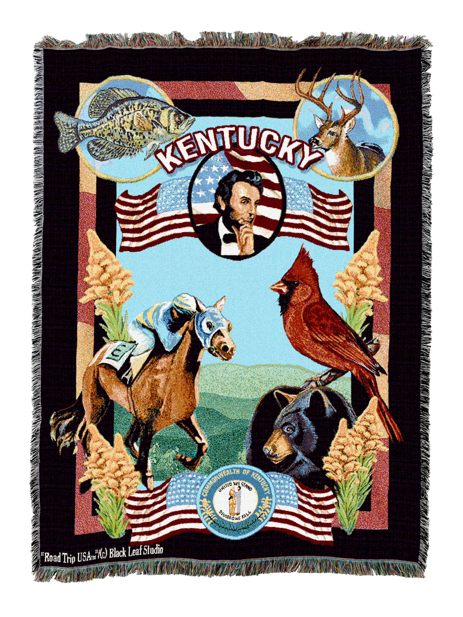 State Of Kentucky Blanket