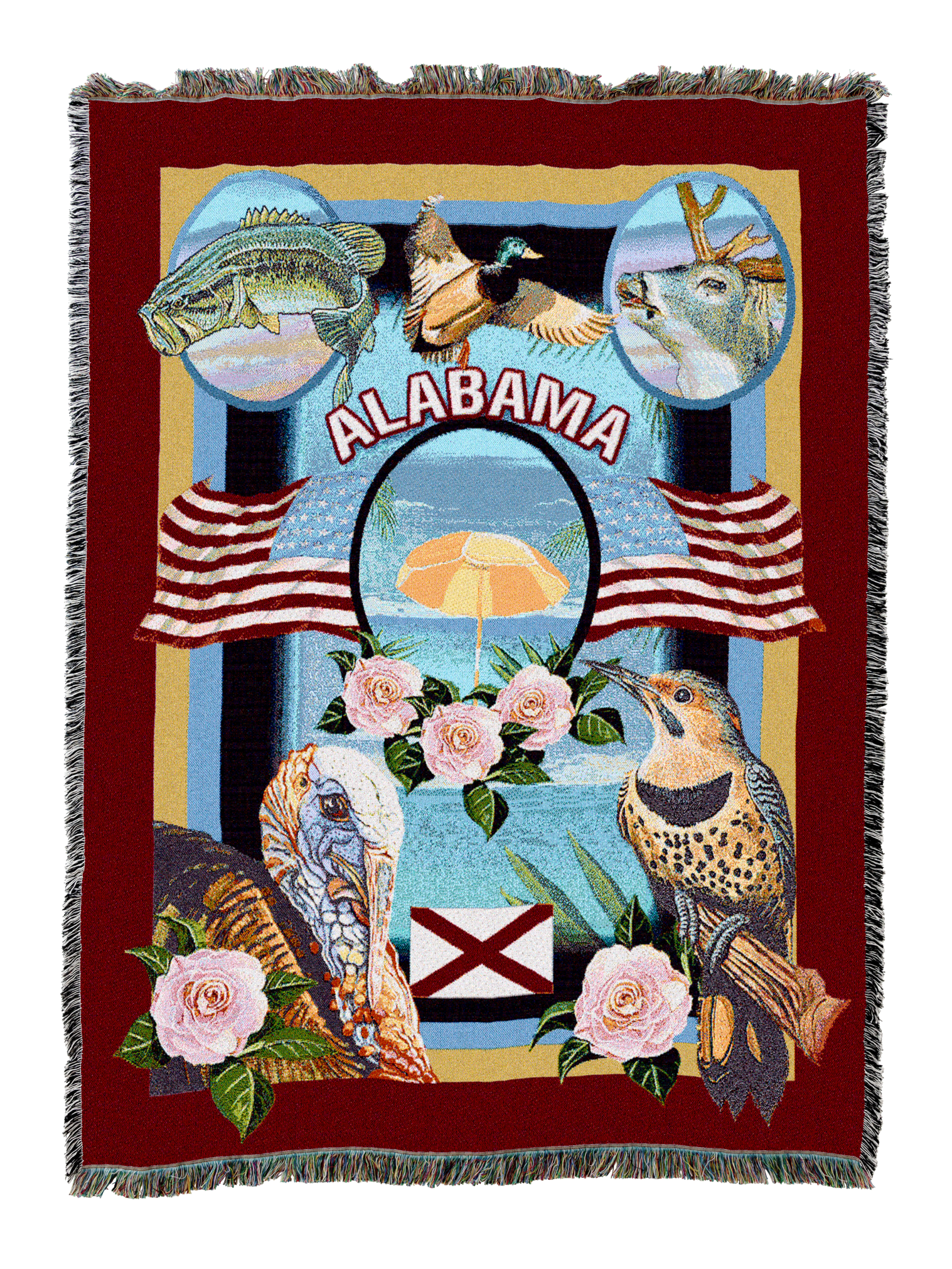 State Of Alabama Blanket