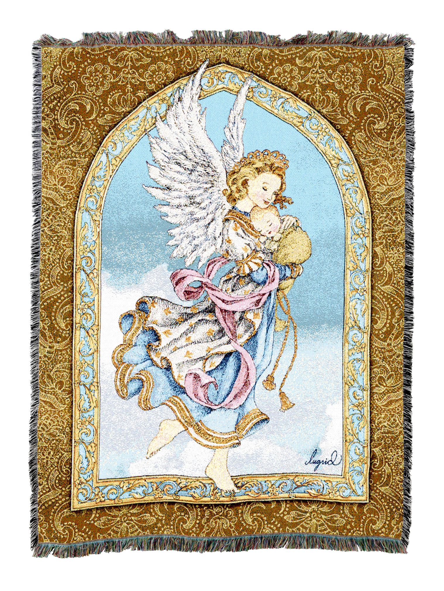 Angel and Baby Blanket