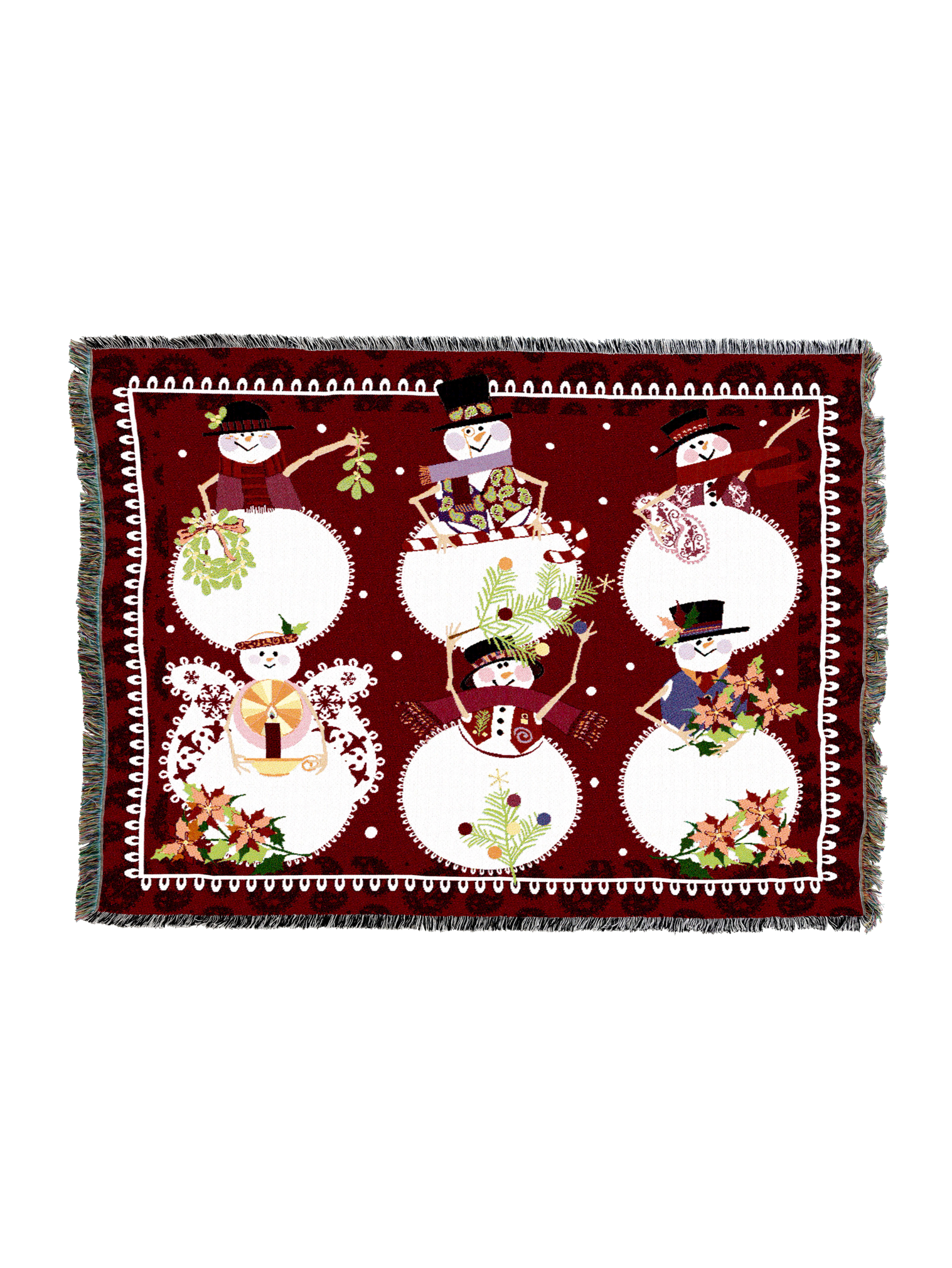 Six Snowman Blanket
