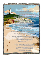 Footprints Watercolor Blanket