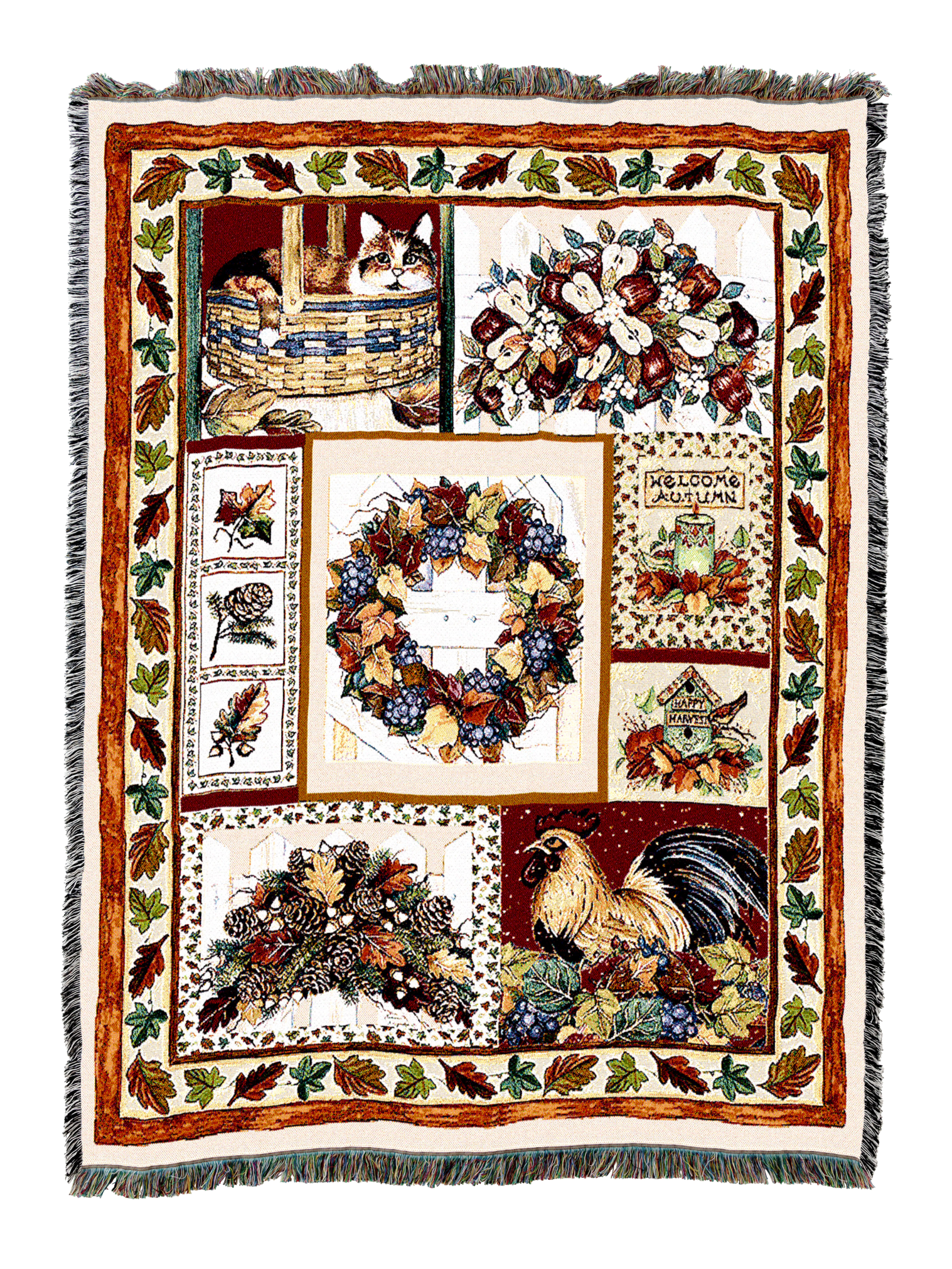 Fall Patchwork Blanket