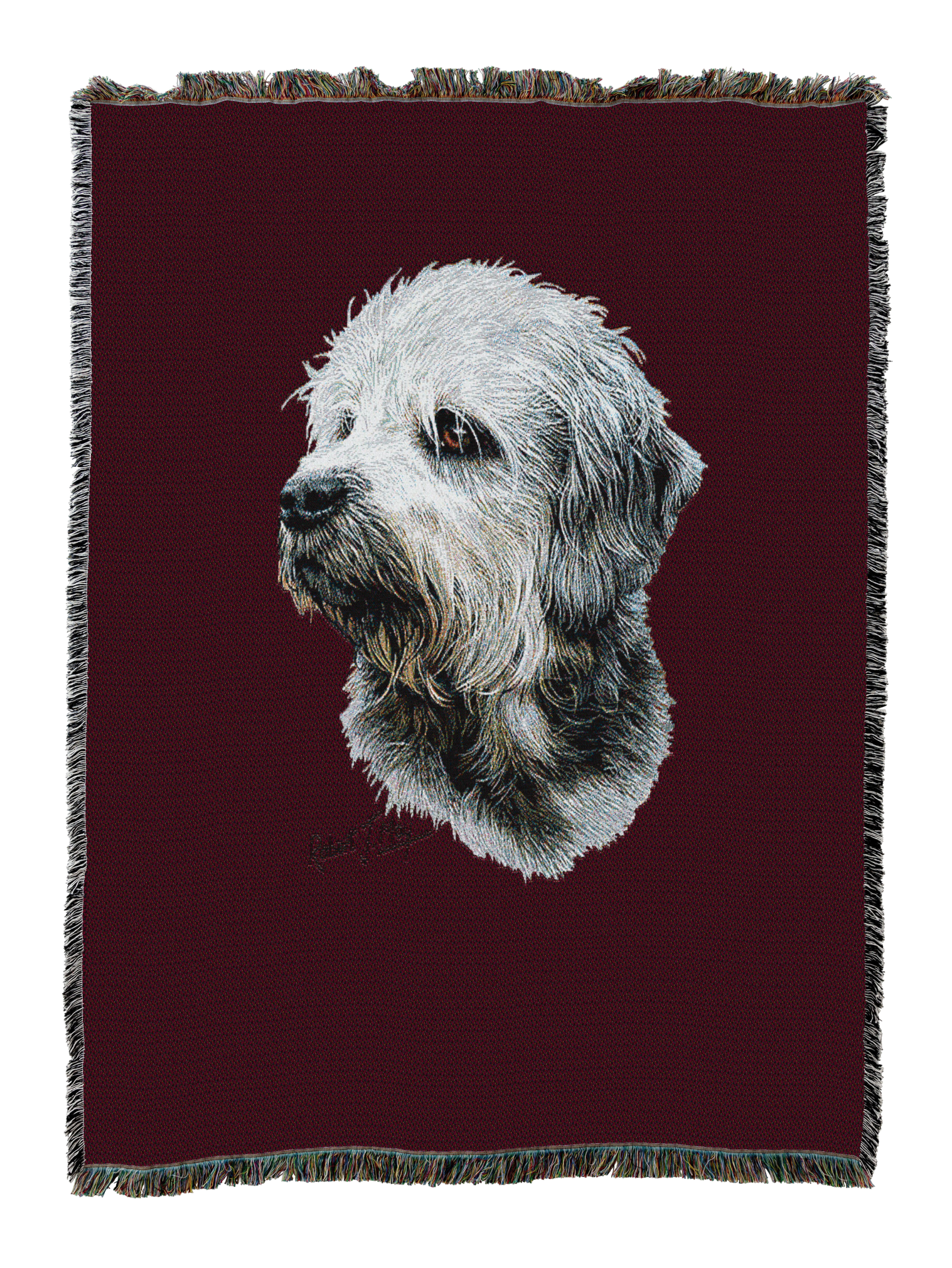 Dandie Dinmont Blanket Red