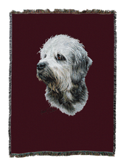 Dandie Dinmont Blanket Red